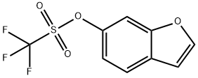 トリフルオロメタンスルホン酸ベンゾフラン-6-イル 化学構造式