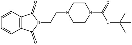 4-[2-(1,3-DIHYDRO-1,3DIOXO-2H-ISOINDOL-YL)ETHYL]-1-PIPERAZINECARBOXYLIC ACID, 1,1-DIMETHYLETHYL ESTER Structure