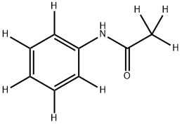 アセトアニリド-D8 化学構造式