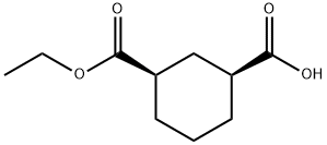 (1R,3S)-1,3-Cyclohexanedicarboxylic Acid 1-Ethylester Struktur