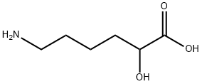 6-アミノ-2-ヒドロキシヘキサン酸 化学構造式