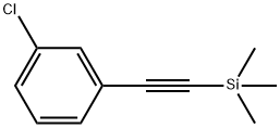 (3-CHLOROPHENYLETHYNYL)TRIMETHYLSILAN& 化学構造式