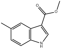 5-メチルインドール-3-カルボン酸メチルエステル 化学構造式