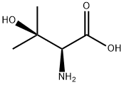(S)-(+)-2-氨基-3-羟基-3-甲基丁酸, 2280-27-5, 结构式