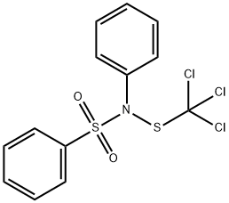 N-苯基-N-[(三氯甲基)硫代]苯磺酰胺,2280-49-1,结构式