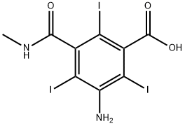 5-Amino-2,4,6-triiodo-N-methylisophthalamic Acid Struktur