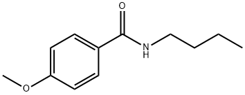 Benzamide, N-butyl-4-methoxy- Structure