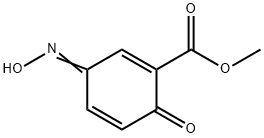3-(Hydroxyimino)-6-oxo-1,4-cyclohexadiene-1-carboxylic acid methyl ester 结构式