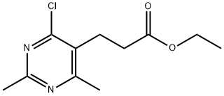 5-PyriMidinepropanoic acid, 4-chloro-2,6-diMethyl-, ethyl ester Structure