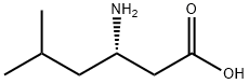 (3S)-3-イソブチル-β-アラニン 化学構造式