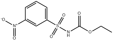 ((3-硝基苯基)磺酰基)氨基甲酸乙酯 结构式