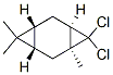 (1alpha,3beta,5beta,7alpha)-8,8-dichloro-1,4,4-trimethyltricyclo[5.1.0.03,5]octane 结构式