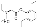 L-N,N-Diethylalanine 2,6-diethylphenyl ester hydrochloride Structure