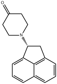 (R)-1-(1,2-DIHYDROACENAPHTHYLEN-1-YL)PIPERIDIN-4-ONE 化学構造式