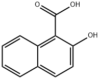 2-ヒドロキシ-1-ナフトエ酸 化学構造式