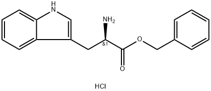 D -色氨酸苄酯盐酸盐 结构式
