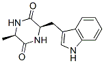 (3R,6R)-3-(1H-Indol-3-ylmethyl)-6-methyl-2,5-piperazinedione Structure
