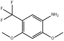 2,4-ジメトキシ-5-(トリフルオロメチル)アニリン 化学構造式