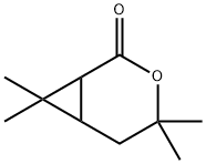 4,4,7,7-テトラメチル-3-オキサビシクロ[4.1.0]ヘプタン-2-オン 化学構造式