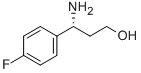 (R)‐3‐(4‐フルオロフェニル)‐Β‐アラニノール 化学構造式