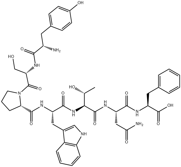 H-Tyr-Ser-Pro-Trp-Thr-Asn-Phe-OH, 228544-21-6, 结构式