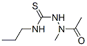 Acetic  acid,  1-methyl-2-[(propylamino)thioxomethyl]hydrazide Structure