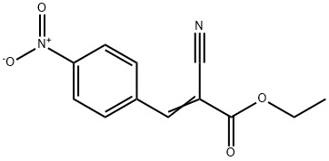 α-シアノ-2-ニトロベンゼンアクリル酸エチル 化学構造式