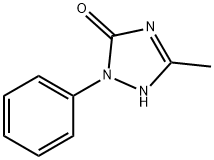 2,4-ジヒドロ-5-メチル-2-フェニル-3H-1,2,4-トリアゾール-3-オン 化学構造式