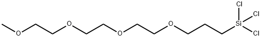 (甲氧基三乙二氧基丙基)三氯硅烷,228700-87-6,结构式
