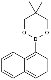 1-NAPHTHALENEBORONIC ACID NEOPENTYL GLYCOL CYCLIC ESTER 化学構造式