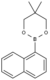 1-NAPHTHALENEBORONIC ACID NEOPENTYL GLYCOL CYCLIC ESTER Structure