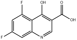 5,7-DIFLUORO-4-HYDROXY-QUINOLINE-3-CARBOXYLIC ACID Struktur