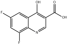 6,8-Difluoro-4-hydroxyquinoline-3-carboxylic acid Structure