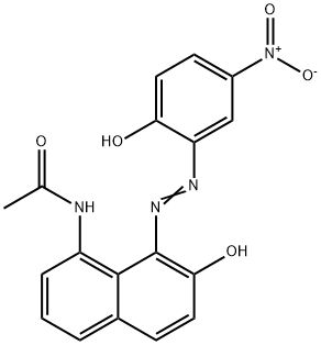 N-[7-hydroxy-8-[(2-hydroxy-5-nitrophenyl)azo]-1-naphthyl]acetamide 结构式