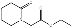 2-オキソピペリジン-1-酢酸エチル 化学構造式