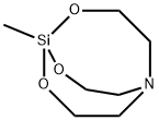 1-メチル-2,8,9-トリオキサ-5-アザ-1-シラビシクロ[3.3.3]ウンデカン 化学構造式