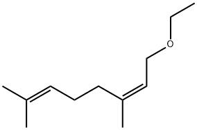 (Z)1-ethoxy-3,7-dimethylocta-2,6-diene Struktur