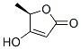 [R,(-)]-4-ヒドロキシ-5-メチル-2(5H)-フラノン 化学構造式