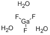 フッ化ガリウム（III）三水和物 化学構造式