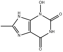 3-Hydroxy-8-methylxanthine 结构式