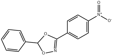 3-(4-ニトロフェニル)-5-フェニル-1,4,2-ジオキサゾール 化学構造式