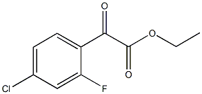 2-(4-氯-2-氟苯基)-2-氧代乙酸乙酯 结构式
