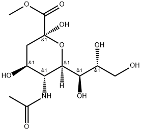 N-ACETYLNEURAMINIC ACID METHYL ESTER Struktur