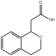 3,4-二氢-1H-2-苯并吡喃-1-乙酸, 22901-11-7, 结构式