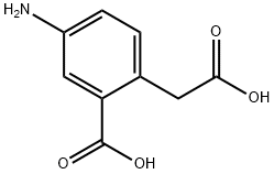 5-AMINO-2-(CARBOXYMETHYL)BENZOIC ACID 结构式