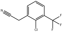 3-氯-5-三氟甲基苯乙腈 结构式