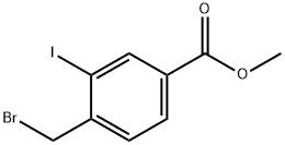 Methyl 4-broMoMethyl-3-iodobenzoate Struktur