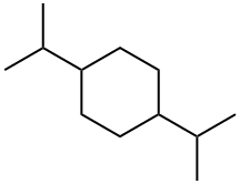 1,4-ジイソプロピルシクロヘキサン (CIS-, TRANS-混合物) 化学構造式