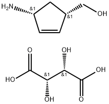 (1S-cis)-4-Amino-2-cyclopentene-1-methanol D-hydrogen tatrate Struktur