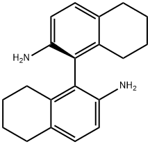 (S)-5,5',6,6',7,7',8,8'-Octahydro-[1,1'-binaphthalene]-2,2'-diamine Structure
